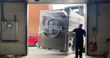New washer coming through the doors