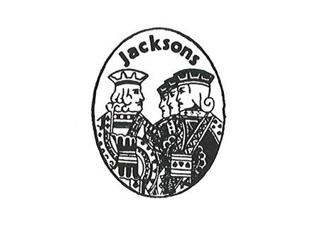 Old Jacksons Logo showing our name and 4 kings similar to those on playing cards.